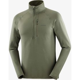 Salomon LC2444500 Yeşil Essential Lightwarm Yarım Fermuar Erkek Polar
