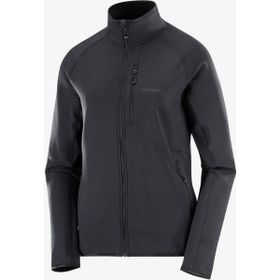 Salomon LC2445900 Siyah Essential Lightwarm Tam Fermuar Kadın Polar