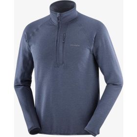 Salomon LC2645900 Lacivert Essential Lightwarm Yarım Fermuar Erkek Polar
