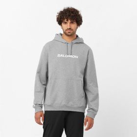Salomon Logo Performance Gri Erkek Sweatshirt