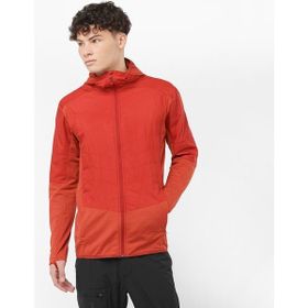 Salomon Outline Hybrid Kırmızı Tam Fermuar Erkek Polar