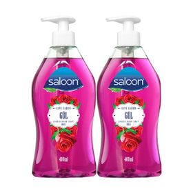 Saloon 2x400 ml Pompalı Gül Sıvı Sabun