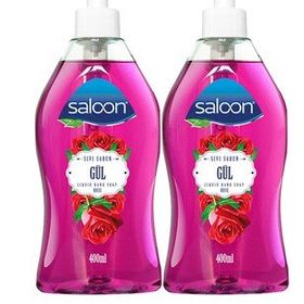 Saloon 2x400 ml Pompalı Gül Sıvı Sabun