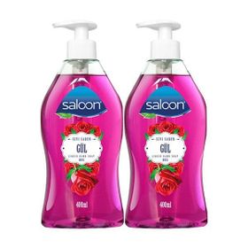 Saloon 2x400 ml Pompalı Gül Sıvı Sabun