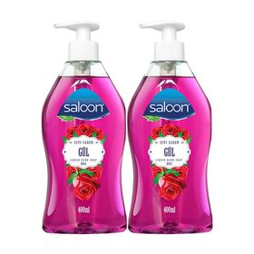 Saloon 2x400 ml Pompalı Gül Sıvı Sabun