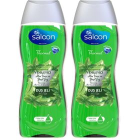 Saloon 2x450 ml Thermal Yenileyici Aloe Vera Yeşil Çay Duş Jeli