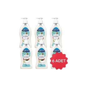 Saloon 6x400 ml Beyaz Sabun Kokulu Sıvı Sabun