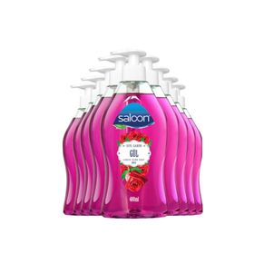 Saloon 6x400 ml Gül Sıvı Sabun