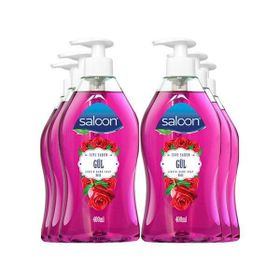 Saloon 6x400 ml Gül Sıvı Sabun