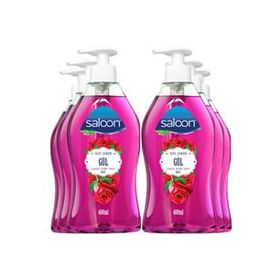 Saloon 6x400 ml Gül Sıvı Sabun