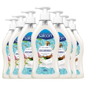 Saloon Beyaz Sabun Kokulu 400 ml 12'li Sıvı Sabun