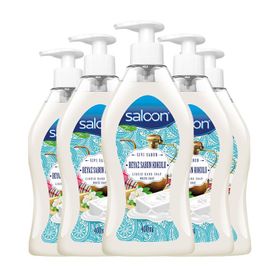 Saloon Beyaz Sabun Kokulu 6x400 ml Çoklu Paket Sıvı Sabun