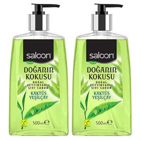 Saloon Doğanın Kokusu Kaktüs Yeşil Çay 500 ml 2'li Sıvı Sabun