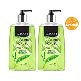Saloon Doğanın Kokusu Kaktüs Yeşil Çay 500 ml 2'li Sıvı Sabun
