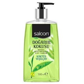 Saloon Doğanın Kokusu Kaktüs Yeşilçay 500 ml Sıvı Sabun (2 adet)