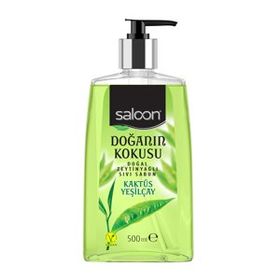 Saloon Doğanın Kokusu Kaktüs Yeşilçay 500 ml Sıvı Sabun (2 adet)