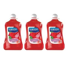 Saloon Gül 4 lt 3'lü Sıvı Sabun