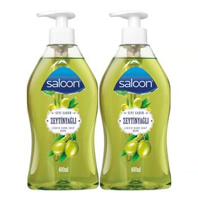 Saloon Zeytinyağlı 2x400 ml Çoklu Paket Sıvı Sabun