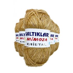 Saltıklar 100 5 Adet Mimoza Kristal Işıltılı Şal Patik Yelek İpi