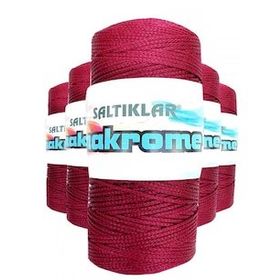 Saltıklar 1560 Bordo 100 gr 5 Adet Polyester Makrome İpi