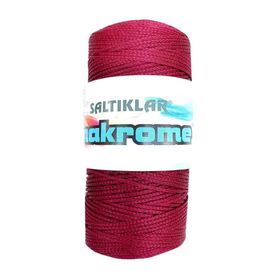 Saltıklar 1560 Bordo 100 gr Polyester Makrome İpi