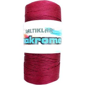 Saltıklar 1560 Bordo 100 gr Polyester Makrome İpi