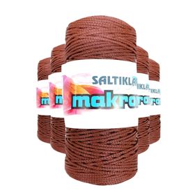 Saltıklar 2060 Taba 100 gr 5 Adet Polyester Makrome İpi