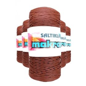 Saltıklar 2060 Taba 100 gr 5 Adet Polyester Makrome İpi