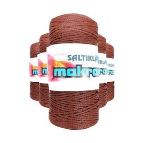Saltıklar 2060 Taba 100 gr 5 Adet Polyester Makrome İpi