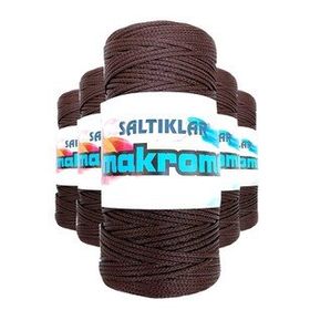 Saltıklar 2070 Kahve 100 gr 5 Adet Polyester Makrome İpi