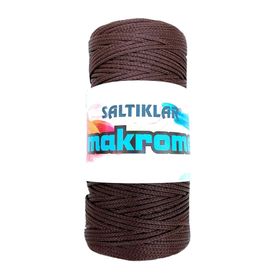 Saltıklar 2070 Kahve 100 gr Polyester Makrome İpi