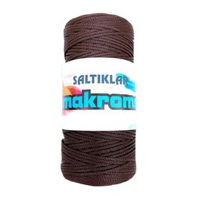 Saltıklar 2070 Kahve 100 gr Polyester Makrome İpi