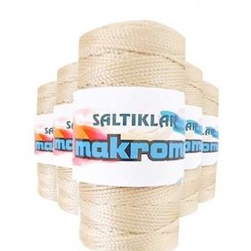 Saltıklar 230 Açık Bej 100 gr 5 Adet Polyester Makrome İpi