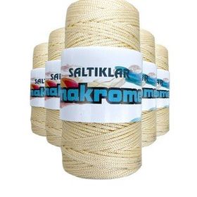 Saltıklar 270 Krem 100 gr 5 Adet Polyester Makrome İpi