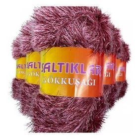 Saltıklar 28 5 Adet Gökkuşağı El Örgü İpi Yünü