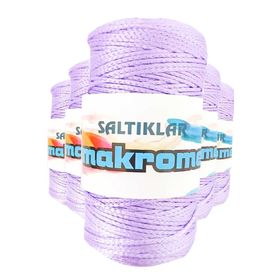 Saltıklar 3200 Lila 100 gr 5 Adet Polyester Makrome İpi