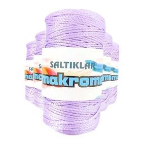 Saltıklar 3200 Lila 100 gr 5 Adet Polyester Makrome İpi