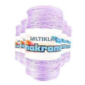 Saltıklar 3200 Lila 100 gr 5 Adet Polyester Makrome İpi