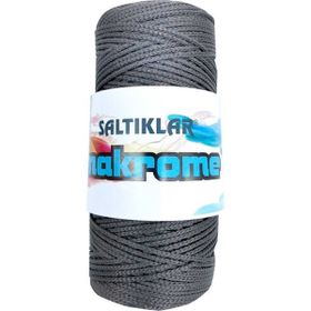 Saltıklar 420 Koyu Gri 100 gr Polyester Makrome İpi