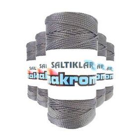 Saltıklar 423 Gri 100 gr 5 Adet Polyester Makrome İpi