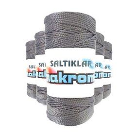 Saltıklar 423 Gri 100 gr 5 Adet Polyester Makrome İpi
