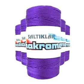 Saltıklar 4250 Mor 100 gr 5 Adet Polyester Makrome İpi
