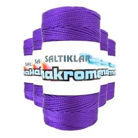 Saltıklar 4250 Mor 100 gr 5 Adet Polyester Makrome İpi