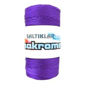 Saltıklar 4250 Mor 100 gr Polyester Makrome İpi