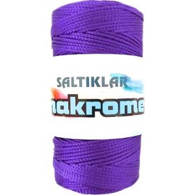 Saltıklar 4250 Mor 100 gr Polyester Makrome İpi