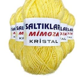 Saltıklar 48 5 Adet Mimoza Kristal Işıltılı Şal Patik Yelek İpi