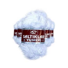 Saltıklar 5 Adet Optik Yumoş Sakallı El Örgü İpi Yünü