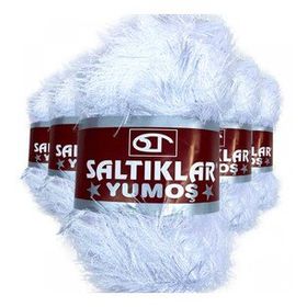 Saltıklar 5 Adet Optik Yumoş Sakallı El Örgü İpi Yünü
