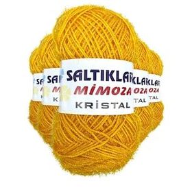 Saltıklar 75 5 Adet Mimoza Kristal Işıltılı Şal Patik Yelek İpi