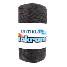 Saltıklar Siyah 100 gr Polyester Makrome İpi